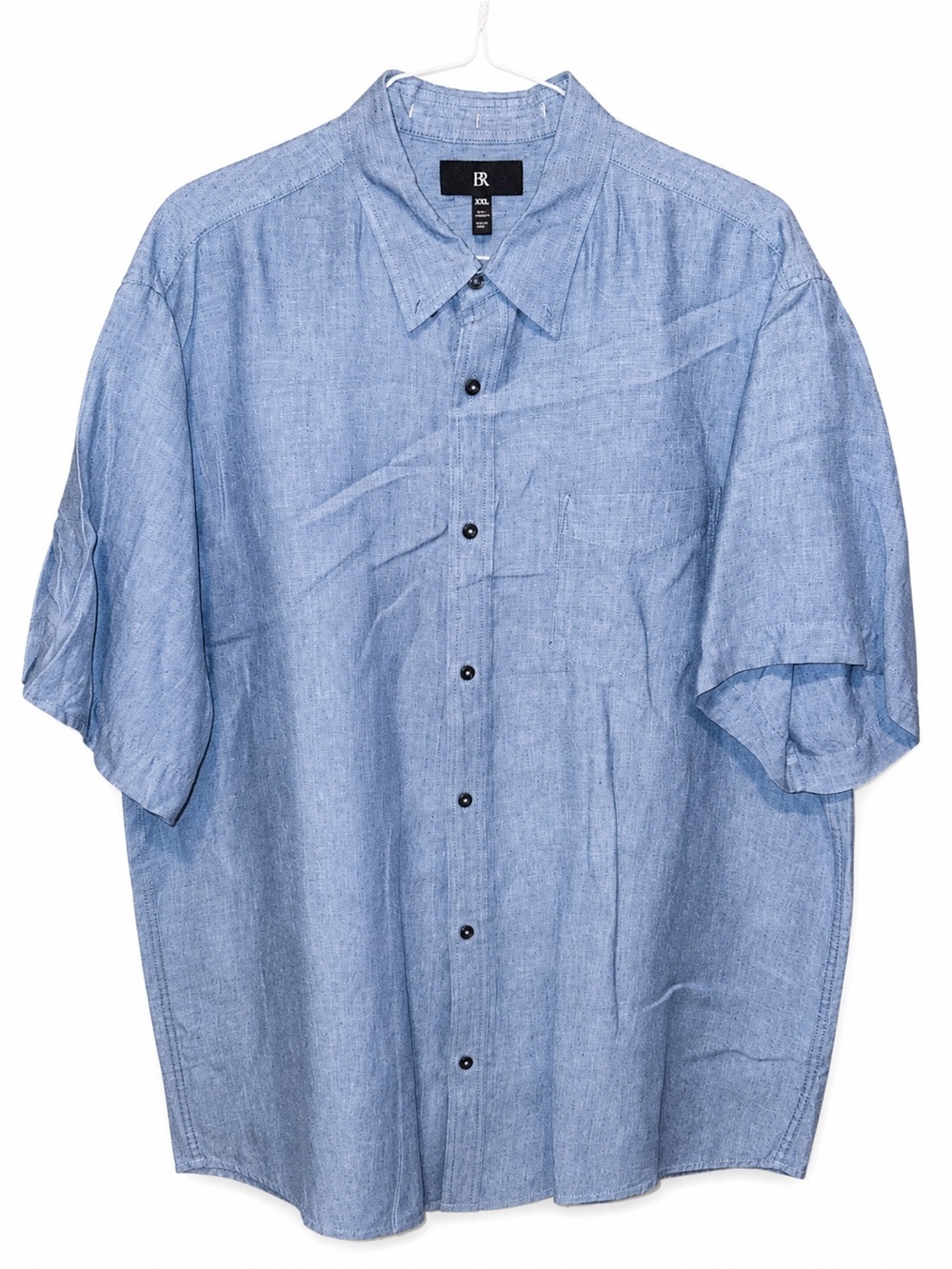 Banana Republic Light Blue Short-Sleeve Button-Down Shirt